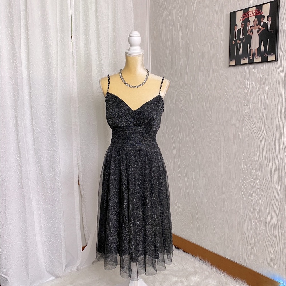 NYE Silver Sparkle Sangria Party Dress 14